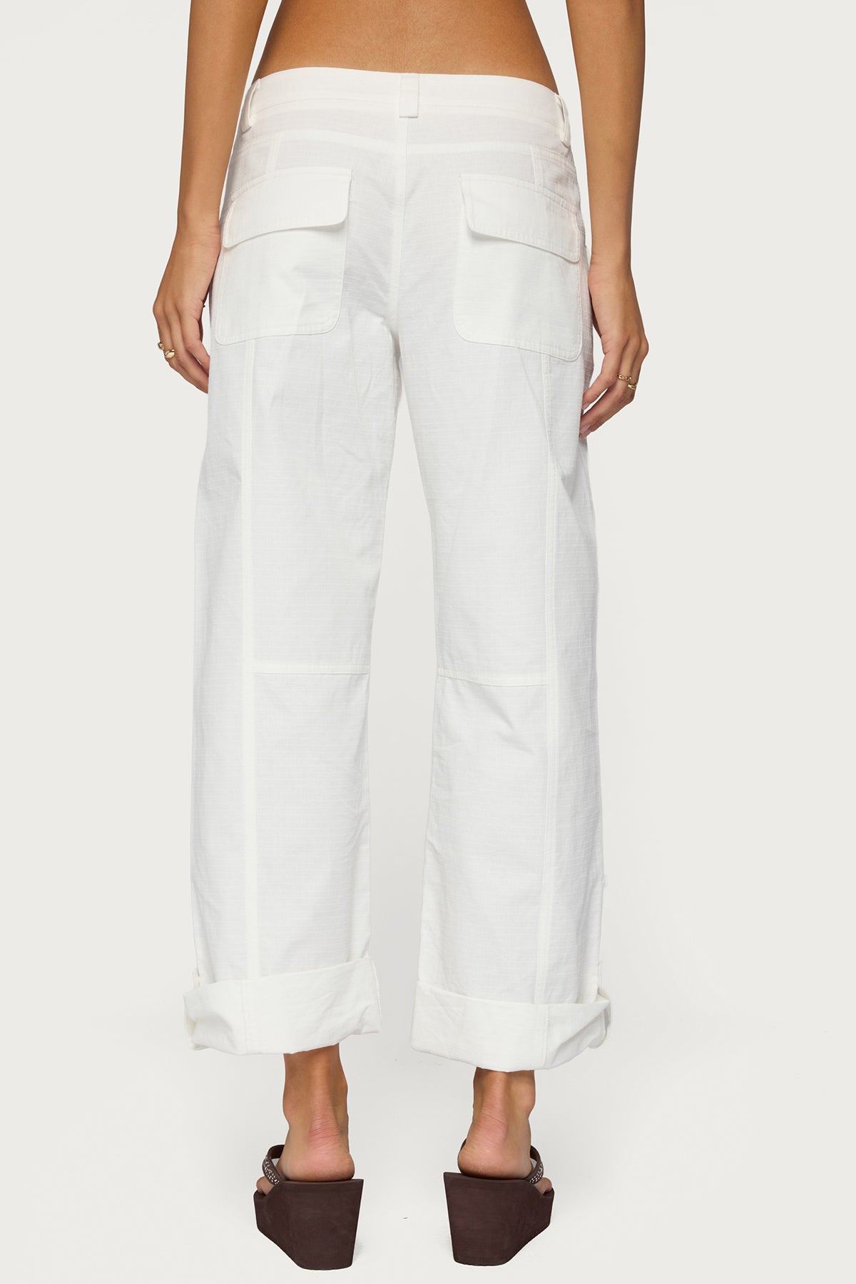 Odettia Sheer Cotton Pants