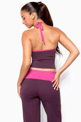 Dayna Contrast Halter Top