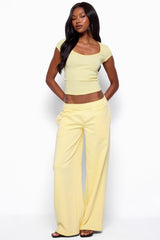 Chari Ribbed Scoop Neck T Shirt
