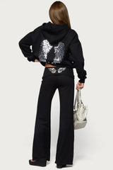 Angel Energy Sequin Foldover Pants