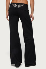 Angel Energy Sequin Foldover Pants