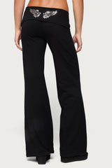 Angel Energy Sequin Foldover Pants