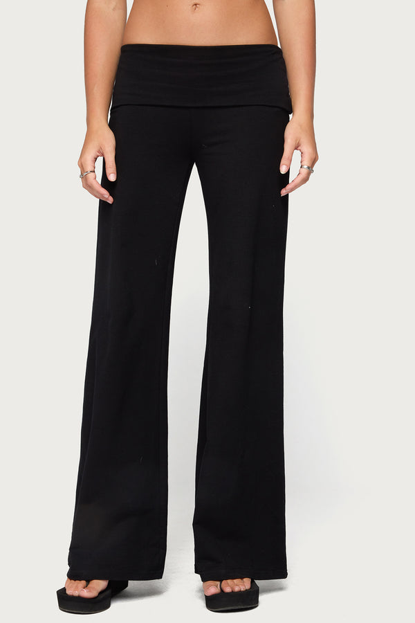 Angel Energy Sequin Foldover Pants