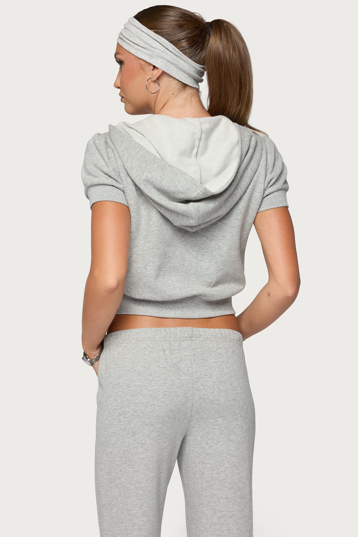 Rachel Short Sleeve Hooded Top