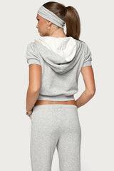 Rachel Short Sleeve Hooded Top