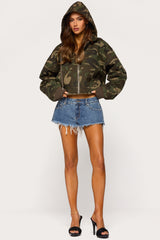 Blanche Camo Hooded Jacket