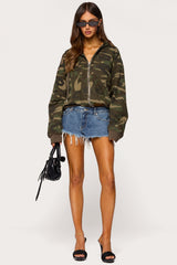 Blanche Camo Hooded Jacket