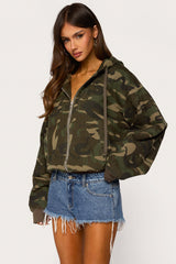 Blanche Camo Hooded Jacket