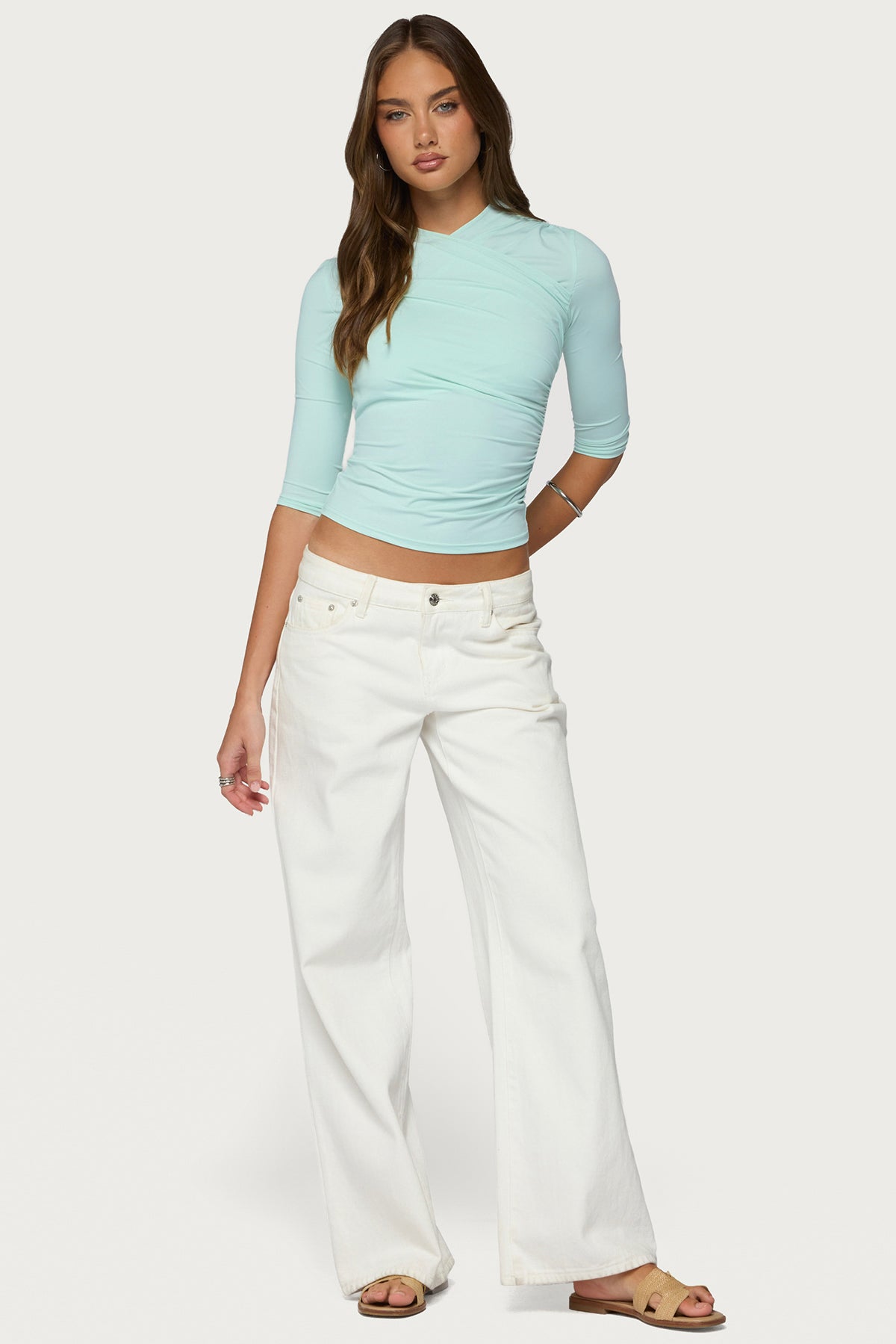 Calypso Wrap Neck Top