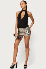 Eiva Sequin Mini Skort