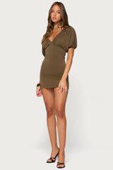 Heloise Puff Sleeve Mini Dress