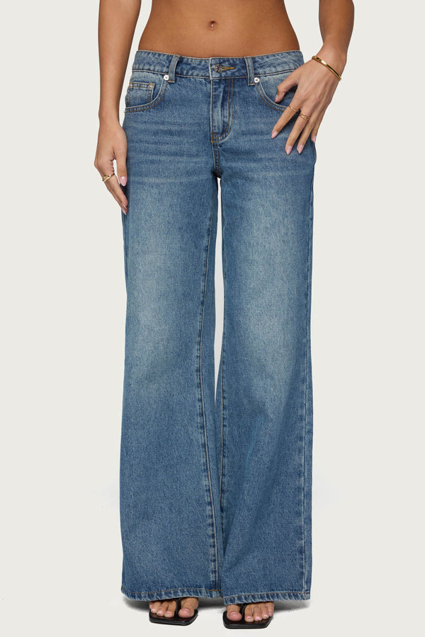 Casta Heart Low Rise Baggy Jeans