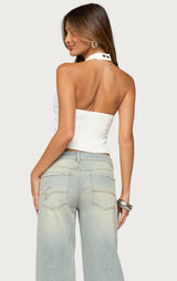 Biri Studded Halter Top