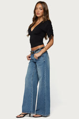 Casta Heart Low Rise Baggy Jeans