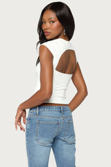 Dava Hook & Eye Cutout Corset