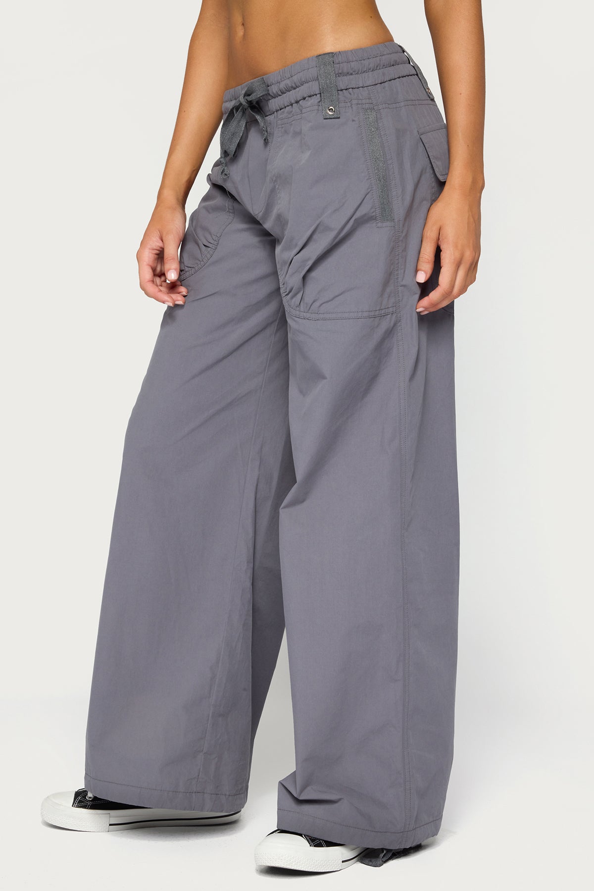 Kathleen Oversized Cotton Cargo Pants