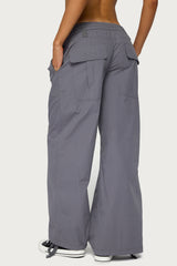 Kathleen Oversized Cotton Cargo Pants