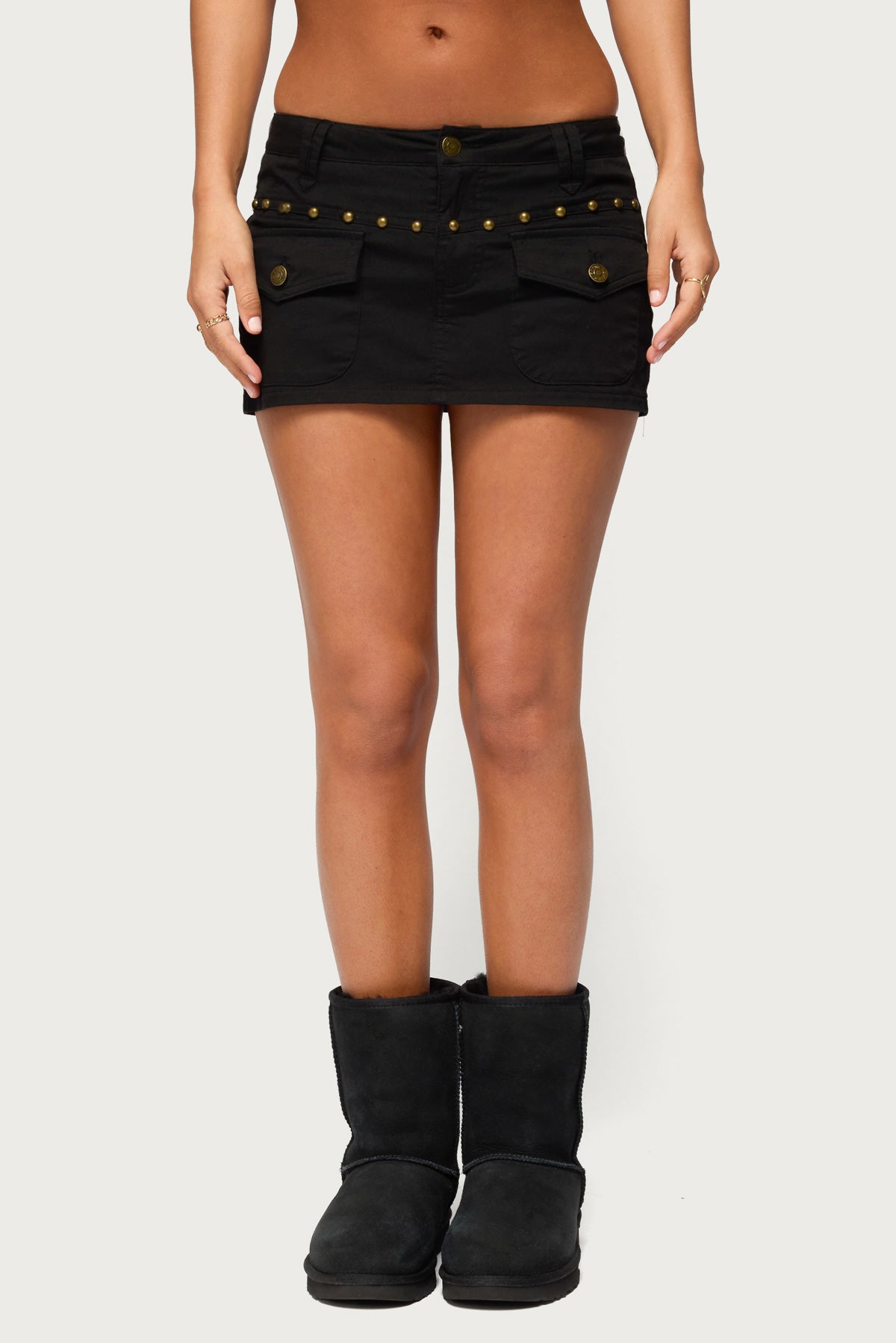 Deliya Studded Cargo Skort