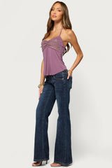Ivana Studded Halter Top