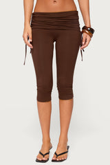 Bardi Drawstring Foldover Capri Pants