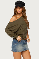 Kaily Off Shoulder Asymmetric Top