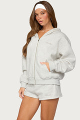 Basic Girl Zip Up Hoodie
