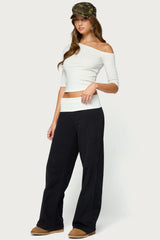 Abie Off Shoulder Three-Quarter Sleeve Top