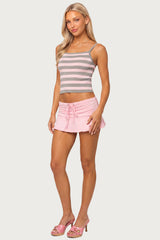 Harla Striped Knit Bandage Top