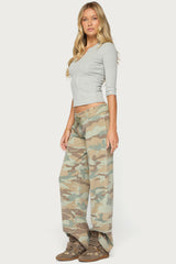 Quila Ribbed Three-Quarter Sleeve Top