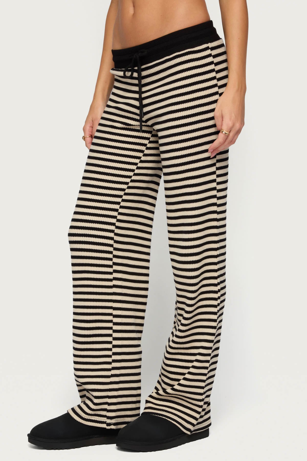 Helene Straight Leg Waffle Pants