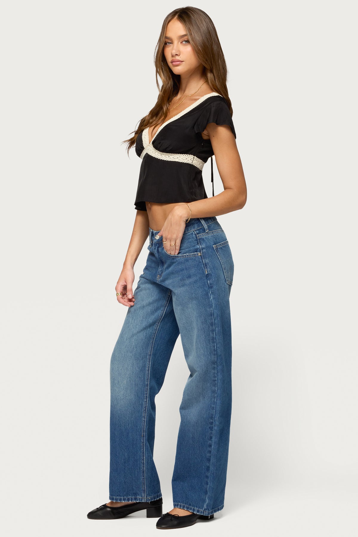 Arabella Low Rise Baggy Jeans