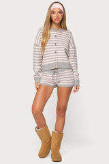Abra Striped Knit Shorts