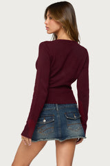 Dezi Long Sleeve Knit Top