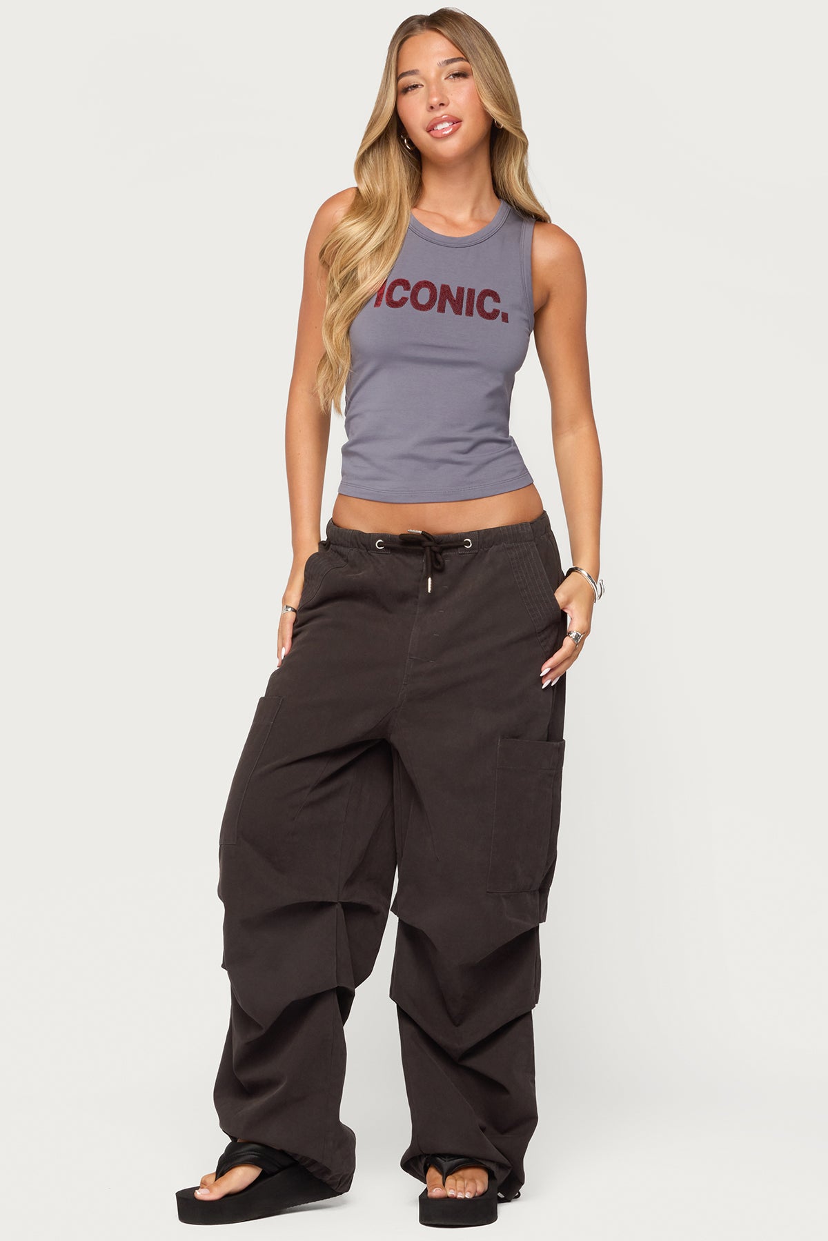 Emzi Baggy Cotton Cargo Pants