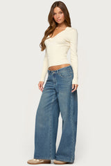 Aiya Knit V Neck Sweater