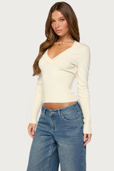 Aiya Knit V Neck Sweater