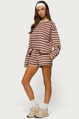 Blanchy Striped Long Sleeve Top