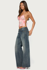 Cheri Bead & Sequin Backless Top