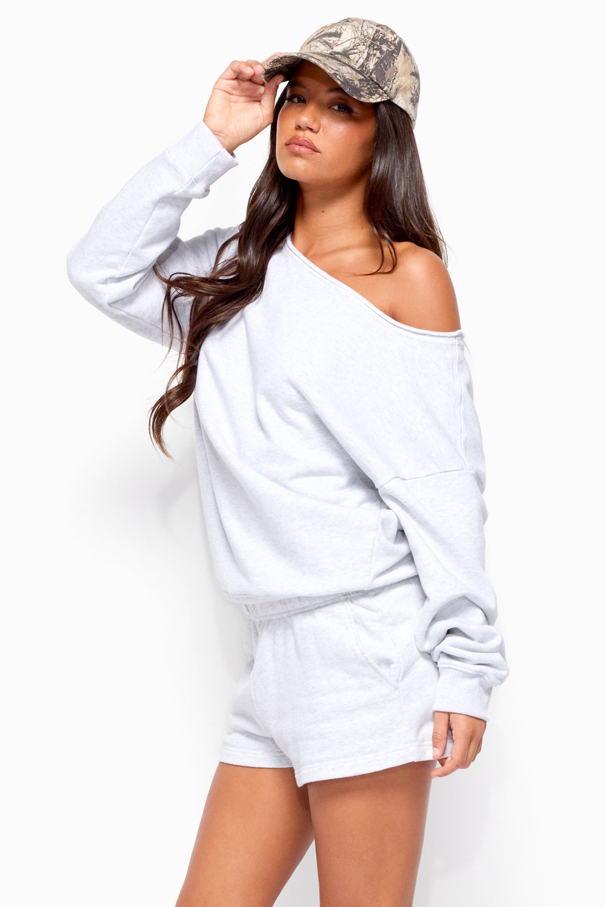 Karis Off Shoulder Oversized Sweatshirt