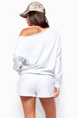 Karis Off Shoulder Oversized Sweatshirt