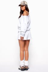 Karis Off Shoulder Oversized Sweatshirt