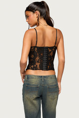 Haizley Floral Lace Corset