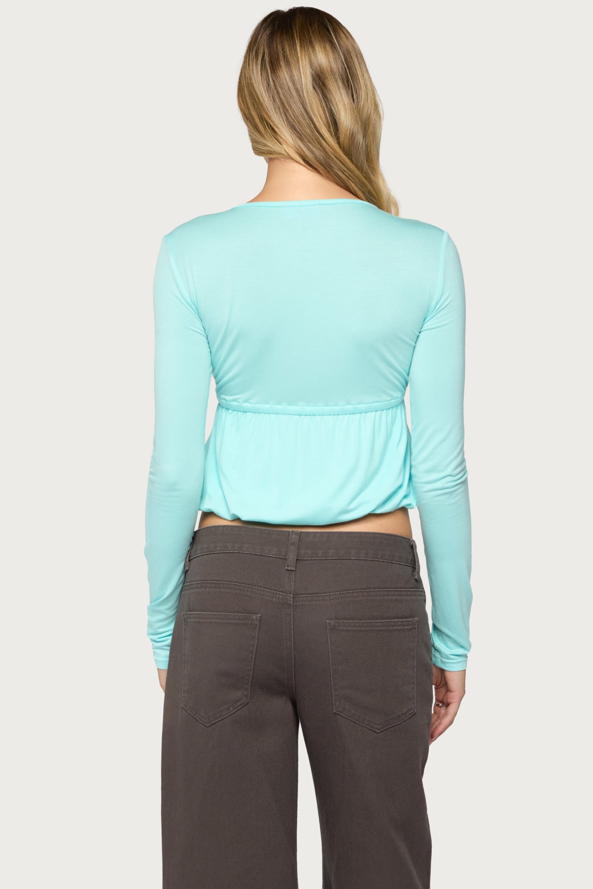 Gelia Long Sleeve Babydoll Top