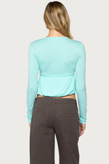 Gelia Long Sleeve Babydoll Top
