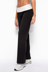 Reyna Contrast Foldover Pants