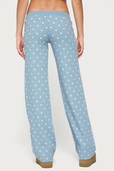 Dilly Polka Dot Waffle Pants