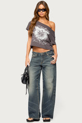 Fallen Angel Off Shoulder T Shirt