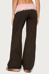 Chrissie Lacey Contrast Foldover Pants