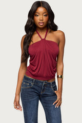 Jarli Draped Halter Top