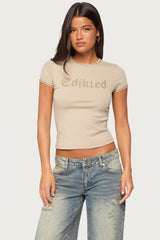 Edikted Studded T Shirt